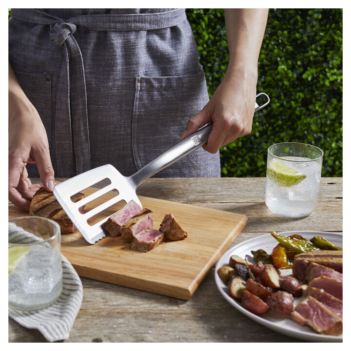 BBQ, 17-inch Spatula, Stainless Steel , large 4