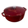 La Cocotte, 3.6 l cast iron round French oven rooster, grenadine-red, small 1
