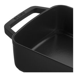 30 x 20 cm, Assiette chaude, Noir mat
