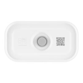 Lunch box sottovuoto S, plastica, bianco-grigio