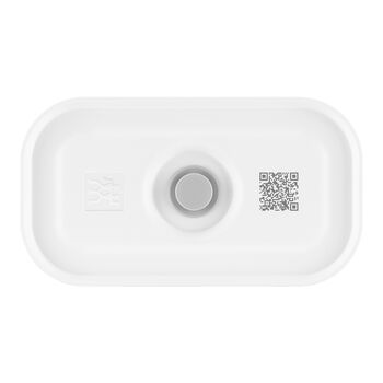 Vakumlu Yemek Taşıma Kabı, S, Plastik, yarı şeffaf-Gri,,large 2