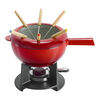 8-inch, Cast Iron, Fondue Set Enamel, small 1