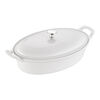Ceramique,  ceramic Special shape bakeware, white, small 1