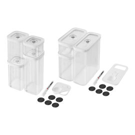 Cube Set S & M Boxen, transparent weiß / 11- TLG.