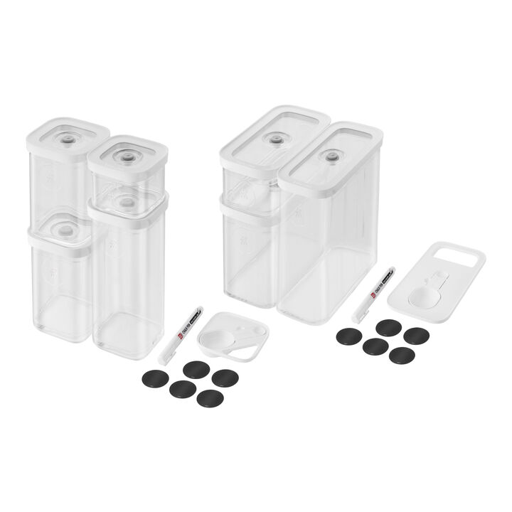 Cube Set S & M Boxen, transparent weiß / 11- TLG., large 1