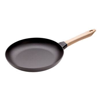 Kızartma Tavası Ahşap Tutacaklı | d&ouml;k&uuml;m demir | 28 cm,,large 1