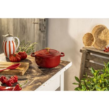 D&ouml;k&uuml;m Tencere | d&ouml;k&uuml;m demir | 24 cm | Kırmızı,,large 10