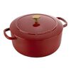 Bellamonte, Cocotte rotonda - 24 cm, rosso, small 1