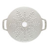 La Cocotte, Cocotte fiocco di neve rotonda - 24 cm, tartufo bianco, small 8