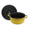 La Cocotte, Gryta 24 cm / 3,7 l, Rund, Citron, Gjutj&auml;rn, small 9