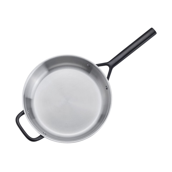Milano Stainless Steel, 4 qt, Stainless Steel, Saute Pan With Lid, large 3