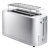 2 LONG SLOTS TOASTER WITH BUN WARMER - SILVER, small 1
