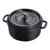 La Cocotte, Cocotte Buster+Punch 24 cm, rund, Schwarz, Gusseisen, small 4