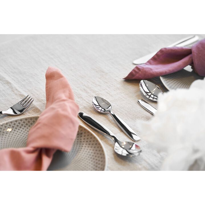 Pila, 4-pcs, Couverts pour enfants, Argent, large 4