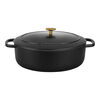 Bellamonte, Cocotte 33 cm, oval, Schwarz, Gusseisen, small 2