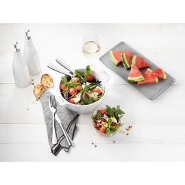 Salatschüssel 18 cm, rund, Weiß, Keramik
