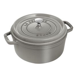 Cocotte 26 cm, redondo, Gris grafito, Hierro fundido