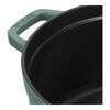 La Cocotte, 5.25 l cast iron round Cocotte, eucalyptus - Visual Imperfections, small 5