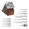 Modernist, 14-pcs, Knife block set, brown, small 3