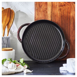 10-inch, Round Double Handle Pure Grill, Grenadine