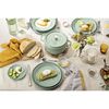 Dining Line, 22 cm ceramic round Plate flat, sage, small 4