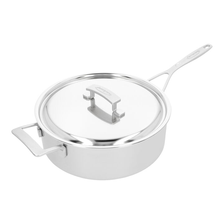 Industry 5, 28 cm round 18/10 Stainless Steel Saute pan with lid silver, large 2