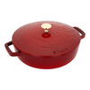 Braisers, 2.5 l cast iron round Braiser with Dragon Lid, cherry, small 1