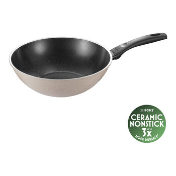 Wok Tava | 28 cm | Al&uuml;minyum | seramik yapışmaz kaplama,,large 1