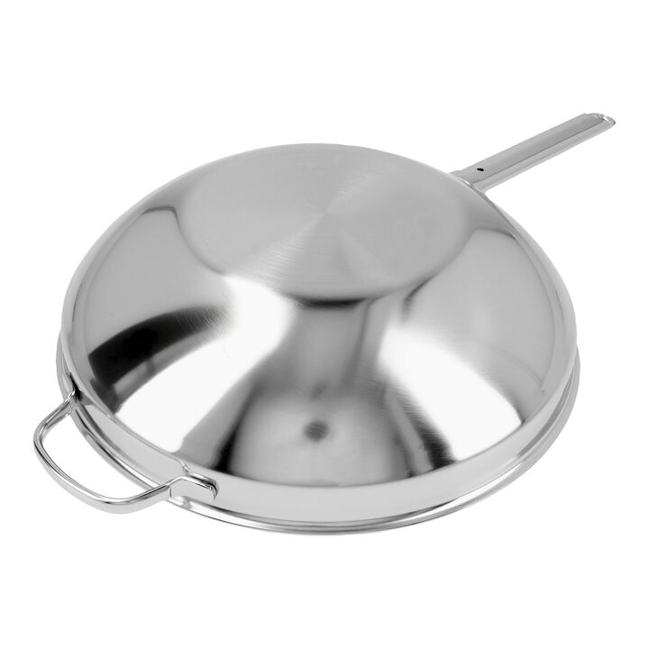 Apollo 7, Wok flacher Boden 32 cm, 18/10 Edelstahl, large 4
