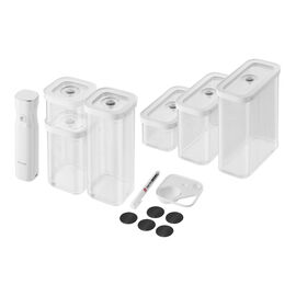Set de démarrage sous vide, S/M 9 pcs, transparent-blanc