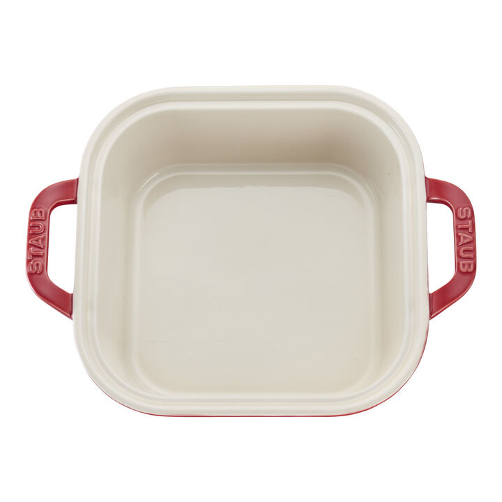 Ceramique, Mixed Baking Dish Set Cherry 4 Piece, large 4
