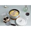 Cast Iron, 4 qt, Round, Dutch Oven, White Truffle - Factory Second, small 2