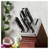 Gourmet, 7-pc, Self-Sharpening Knife Block Set , Brown, small 10