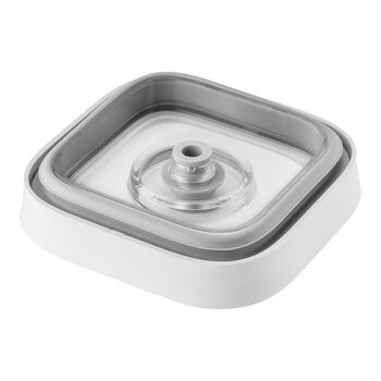 CUBE Saklama Kabı S / 11 cm, şeffaf-beyaz,,large 8