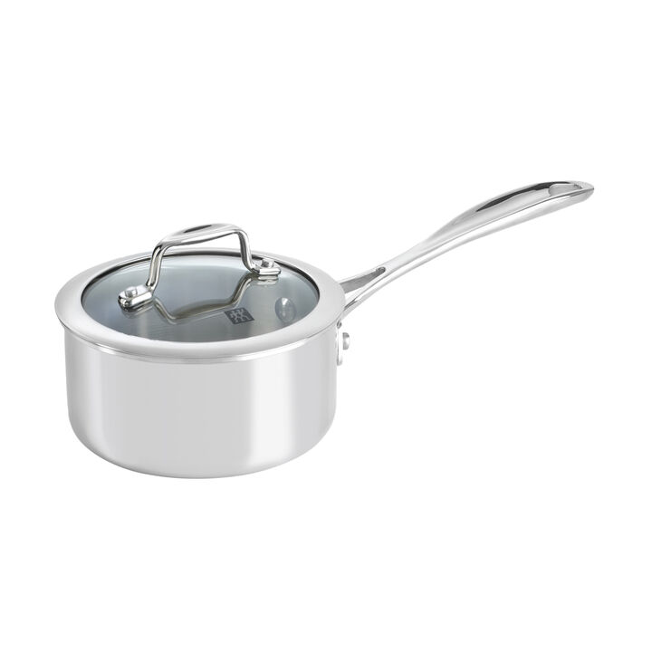 Vista Clad, 10 Piece 18/10 Stainless Steel cookware set with bonus non-stick frypan, large 2