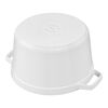 Cast Iron, 5 qt, Round, Dutch Oven Deep, Pure White - Factory Second, small 3