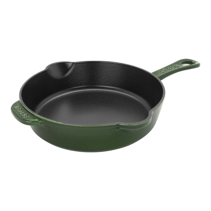 Cast Iron - Fry Pans/ Skillets, 8.5-inch, Traditional Deep Skillet, Basil, large 1