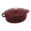 Cast Iron, 6.25 qt, Wide Oval Dutch Oven, Grenadine - Factory Second, small 1