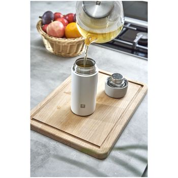 &Ccedil;ay Demlikli Matara, 420 ml, Beyaz-Gri,,large 9