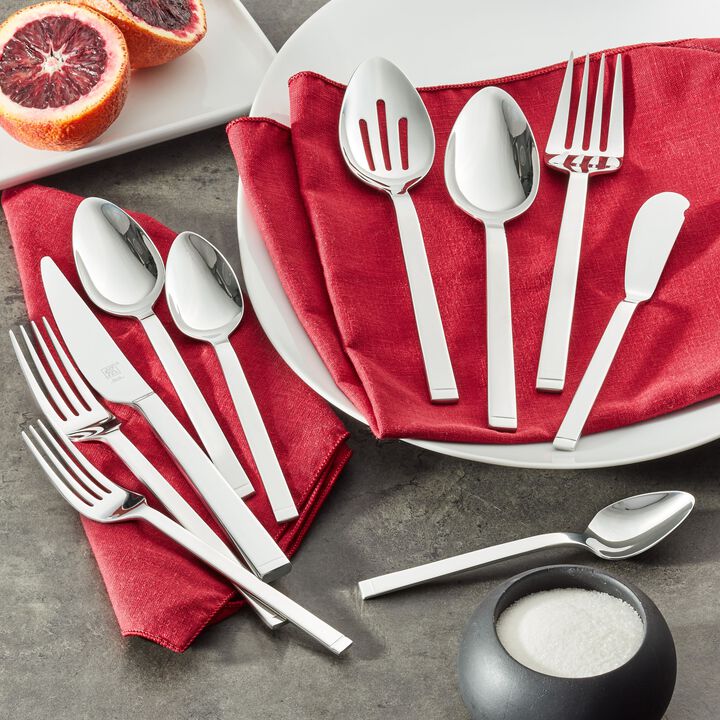 Squared, 45-pc Flatware Set, 18/10 Stainless Steel , large 2