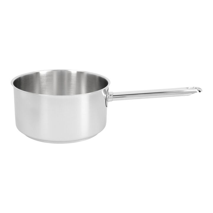 Apollo 7, Stieltopf ohne Deckel 18 cm, 18/10 Edelstahl, Silber, large 1