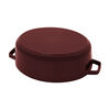 Cast Iron, 6.25 qt, Wide Oval Dutch Oven, Grenadine - Factory Second, small 7