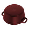 Cast Iron, 7 qt, Round, Dutch Oven, Grenadine, small 9