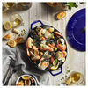 Cast Iron, 6.25 qt, Wide Oval Dutch Oven, Dark Blue, small 8