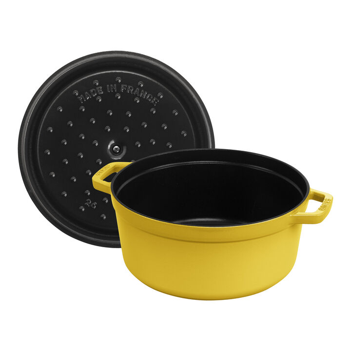 La Cocotte, Cocotte 26 cm, rund, Citron, Gusseisen, large 4