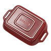 Stoneware, 10.5-x 8-inch, Rectangular, Baking Dish, Rustic Red, small 2