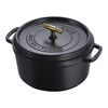 La Cocotte, 28 cm round Cast iron Cocotte Buster Punch black, small 5