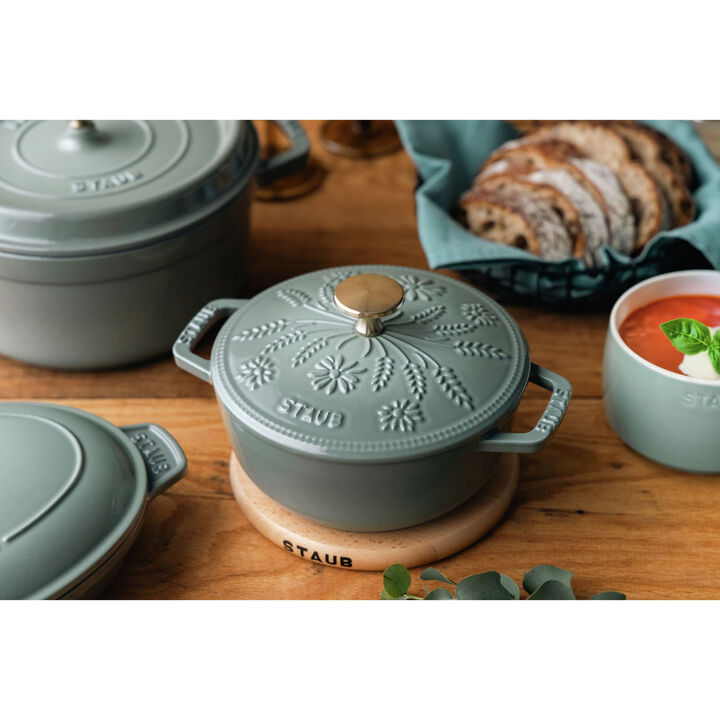 鋳物ホーロー鍋, Wa-NABE フレンチオーブン マーガレット 16 cm, 鋳鉄, large 2