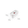 Fresh & Save, Vakuum lunchbox S, Plast, Vit-Gr&aring;, small 10