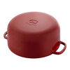 Bellamonte, Cocotte rotonda - 26 cm, rosso, small 5